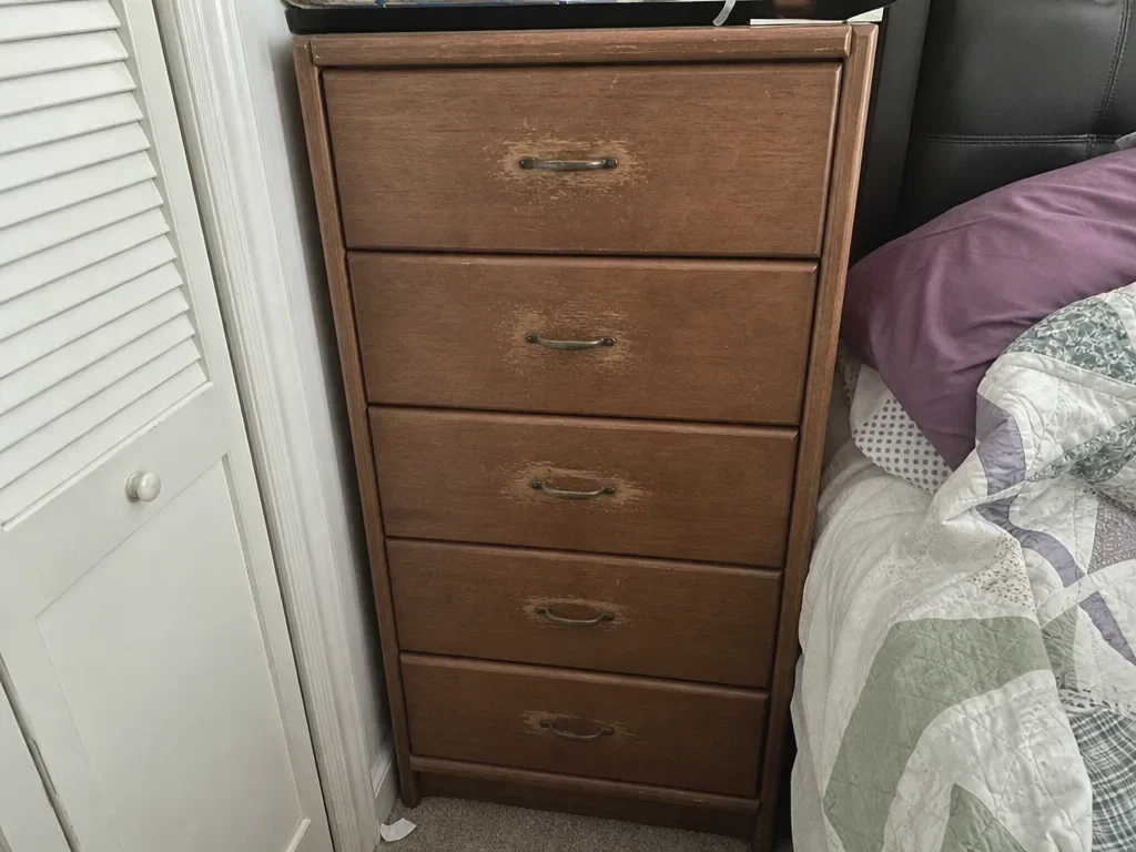 Tall 5 drawer chest image 1