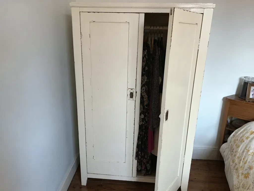 Painted wood wardrobe image 1