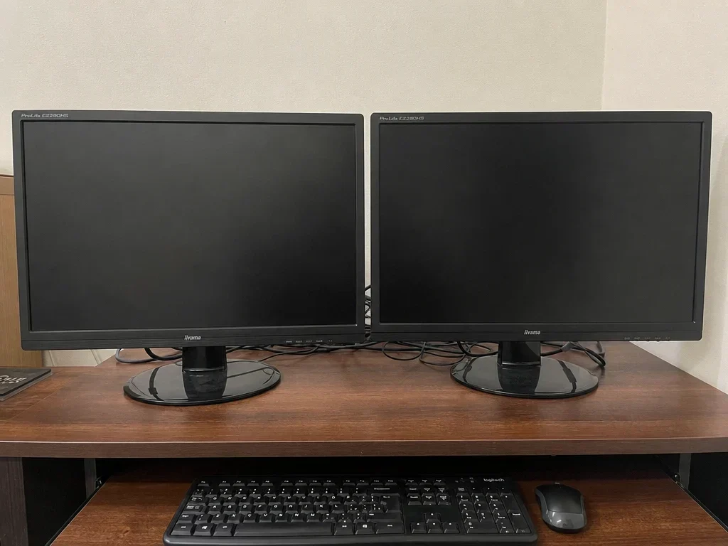 Pair of matching 22 inch monitors image 1