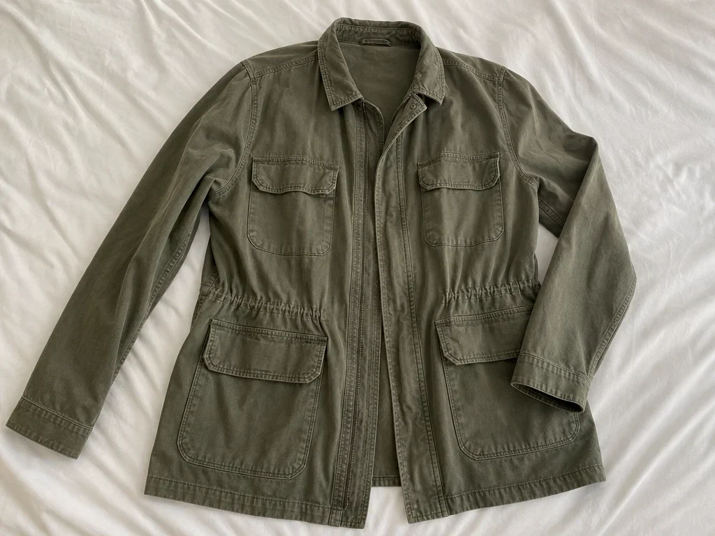 Olive field jacket - large image 1