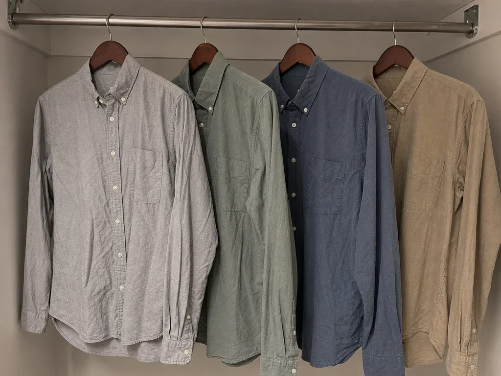 Four button-down shirts - medium image 1