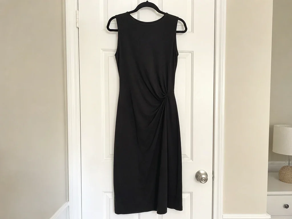 Black midi dress - size 6 image 1